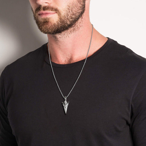 Collar Spearpoint Arrowhead Para Hombre, Viking Warrior Spea 7522