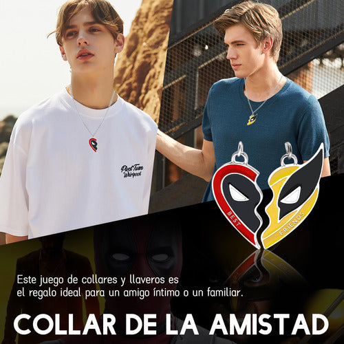 4pz collar amstad dje acero noxdable corazan mejor amgo 1