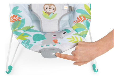 silla mecedora para bebÃ© bright starts rainforest vibes safari fun gris GRADO B