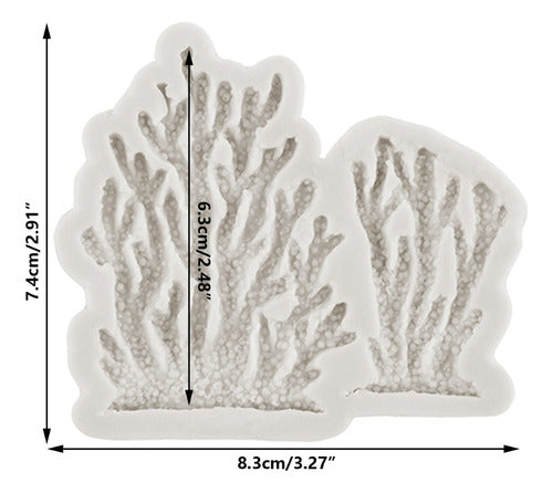 1pcs Molde De Silicona Coral Fondant Chocolate Pasta Resina