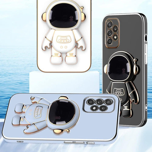 funda para samsung carcasa celular soporte de astronauta