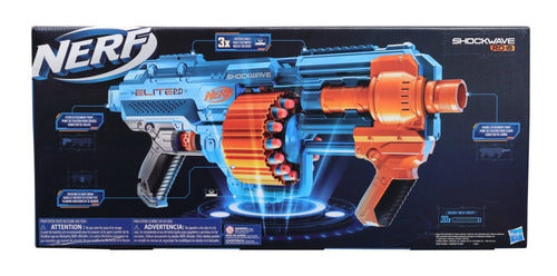 Lanzador Nerf Elite 2.0 Shockwave RD-15 (30 Dardos, Grado B)