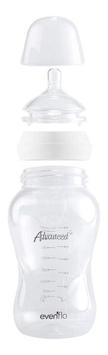 set de 6 biberones evenflo advanced esterilizador y cepillo blanco GRADO B