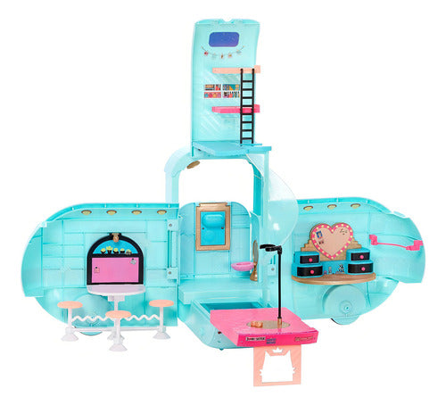 glamper l.o.l. surprise! glam n' go camper set de juego 4-en-1 con auto, casa, pasarela y piscina, mÃ¡s de 50 sorprendentes accesorios, y funciÃ³n de juego 360Â° con zona de agua para diversiÃ³n completa