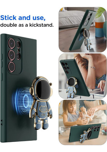 FUNDA PARA MOTOROLA SILICONA LÃƒÂ­QUIDA SOPORTE DE ASTRONAUTA