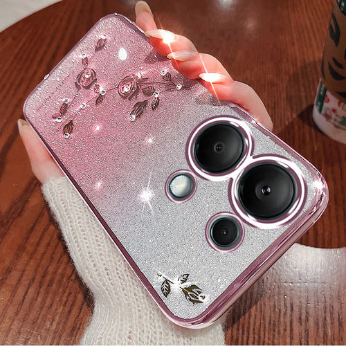 brillo brillante carcasa cute funda para xiaomi correas