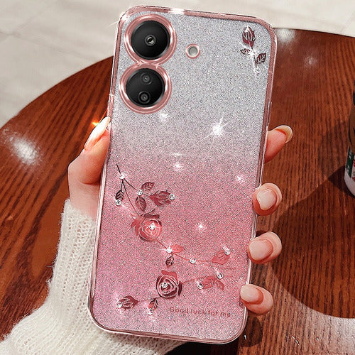 brillo brillante carcasa cute funda para xiaomi correas
