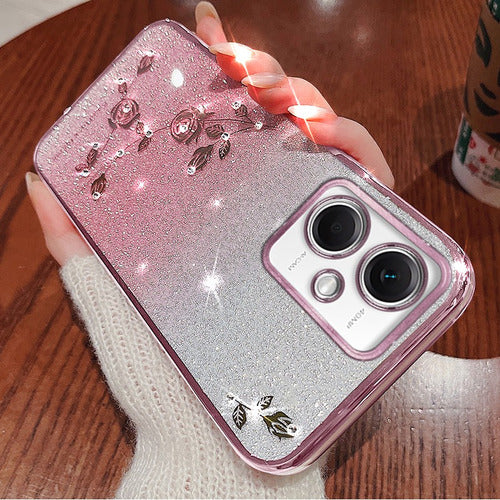 brillo brillante carcasa cute funda para xiaomi correas