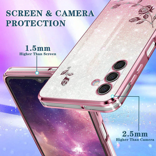 brillo brillante carcasa cute funda para xiaomi correas