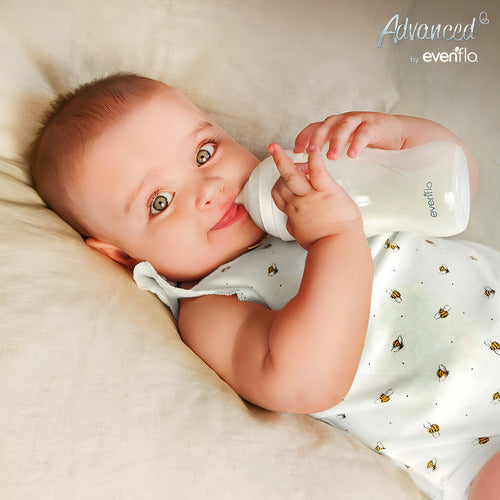 set de 6 biberones evenflo advanced esterilizador y cepillo blanco GRADO B