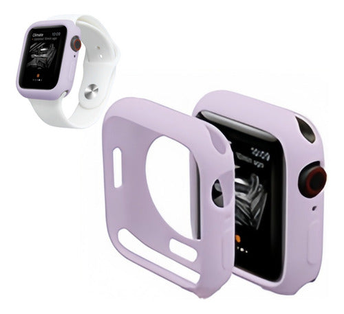 Funda Para Apple Watch 44mm Protector Ultra Bumper VIOLETA GRADO A - TiendaKomet México