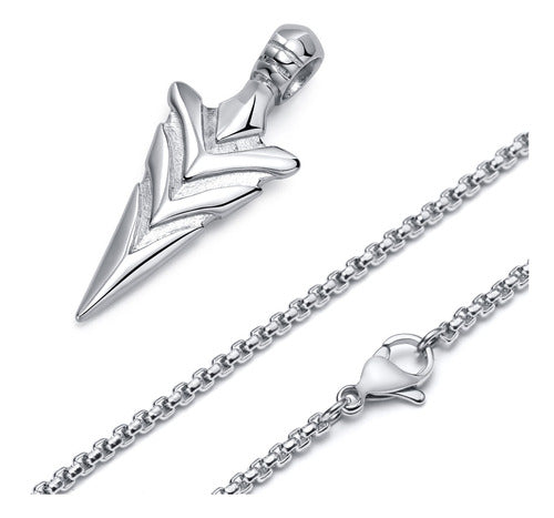 Collar Spearpoint Arrowhead Para Hombre, Viking Warrior Spea 7522