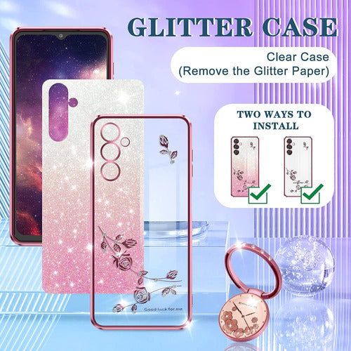 brillo brillante carcasa cute funda para xiaomi correas