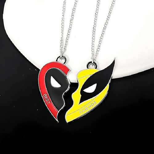 4pz collar amstad dje acero noxdable corazan mejor amgo 1