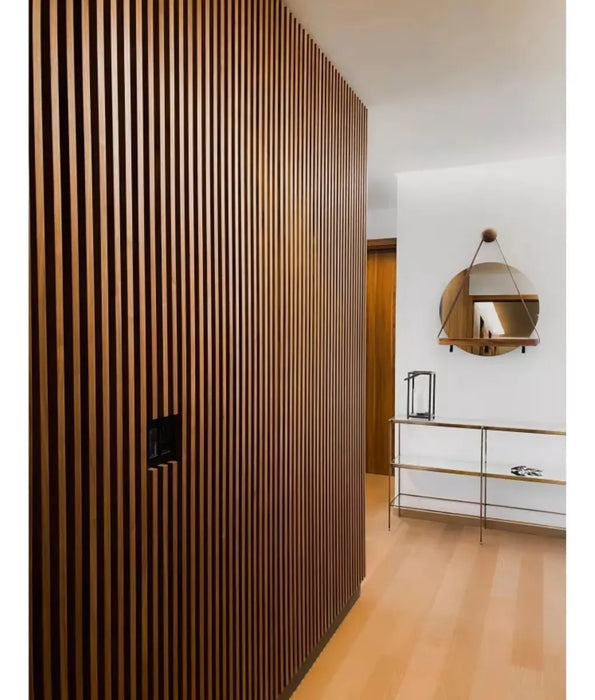 LAMBRIN DECORATIVO WPC PANEL 3D 12 PZAS 1MX16CM COLOR MADERA 2