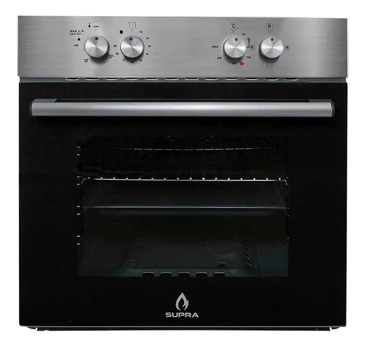 HORNO EMPOTRABLE A GAS (MULTIGAS) SUPRA WELLER 60L NEGRO GRADO B