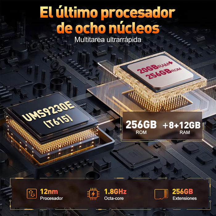 TELÉFONO HOTWAV NOTE 18 GT DUAL SIM 20 GB RAM 256 GB ROM ANDROID15 OCTA-CORE 7,2 HD PULGADAS SMARTPHONE 6200 MAH CÁMARA DE 48+8 MP FACE ID NFC/OTA/OTG GRADO B