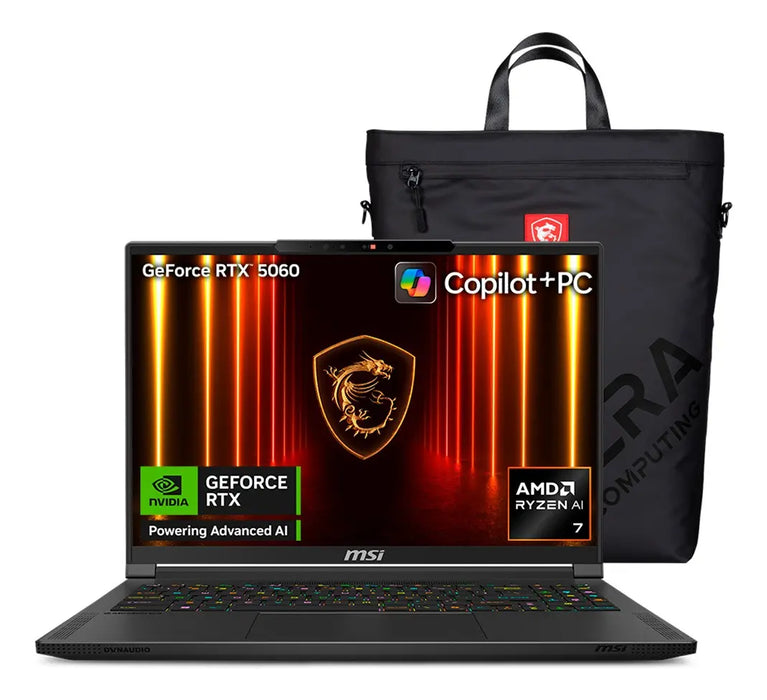 LAPTOP GAMER MSI STEALTH 16 RTX5060 R AI 7 350 32GB 1TB SSD NEGRO GRADO A
