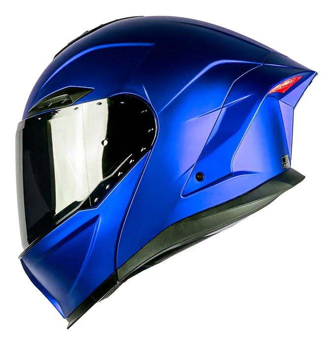 CASCO KOV ORION ACTIVE AZUL CERTIFICADO DOT XL AZUL MARINO LISA LISO BRILLANTE GRADO A