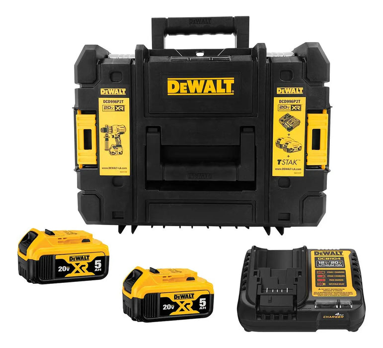 TALADRO PERCUTOR ATORNILLADOR 1/2 13MM DEWALT DCD996P2T-B3 AMARILLO 50 HZ / 60 HZ   GRADO A
