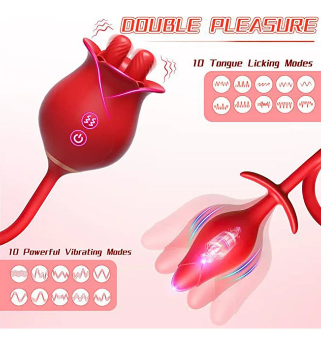 Vibrador succión de Clitoris Rosa punto G con huevo vibrador Grado A