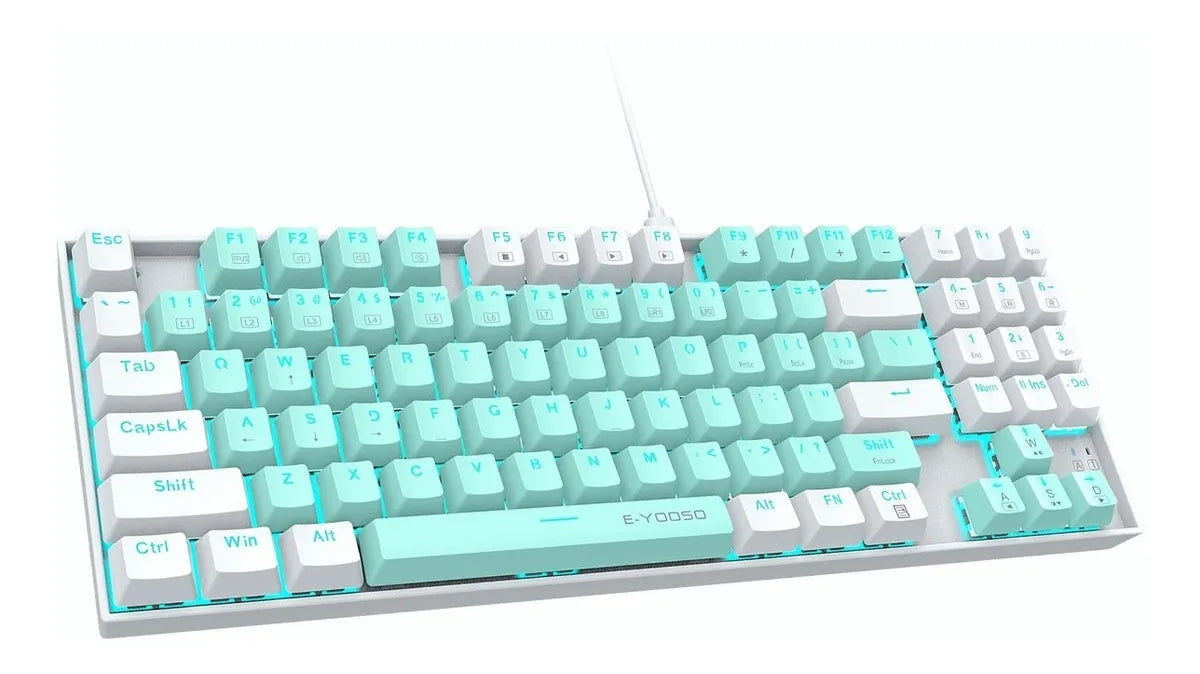 Teclado Mecánico Para Jugadores, Con Cable Usb Grado A