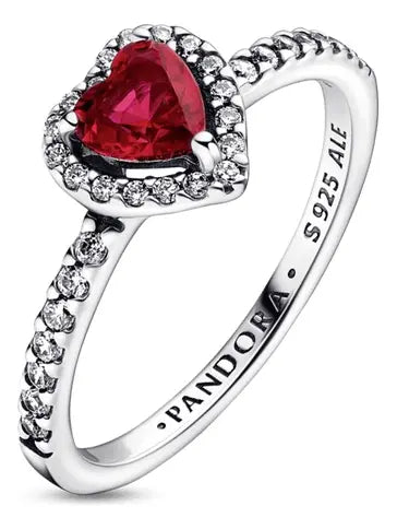 ANILLO PANDULA CORAZÓN RELIEVE ROSA INCLUYE KIT DE REGALO 2 GRADO B