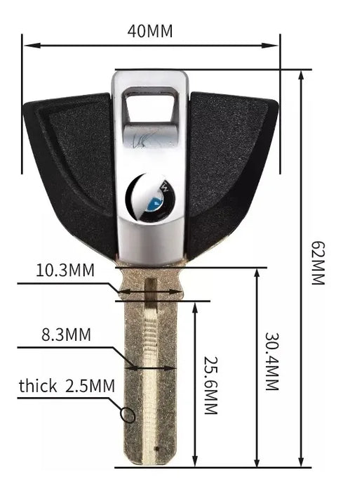 Llave Blanco Sin Cortar Forja Virgen P/ Bmw F800 F650 K1200 3593