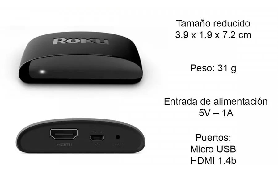 Roku Express Mod 3960 Negro Dispositivo De Streaming Hd GRADO A.