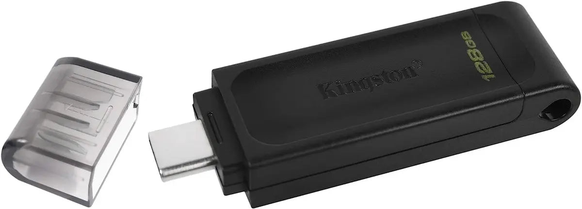 KINGSTON DATATRAVELER 128GB UNIDAD FLASH USB-C USB 3.2 GEN 1 DT70/128GB NEGRO LISO
