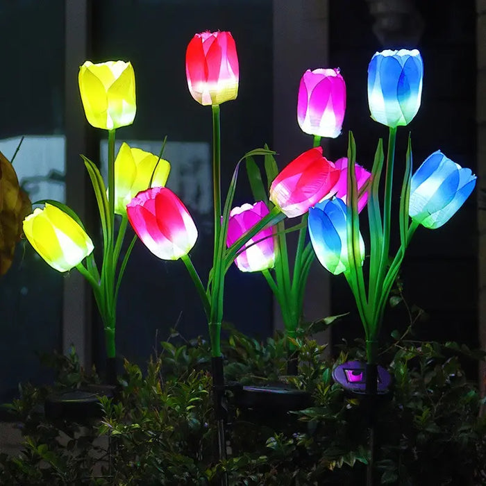 4 LUCES SOLARES PARA LA DECORACIÓN DE JARDINES Y PATIOS GRADO B