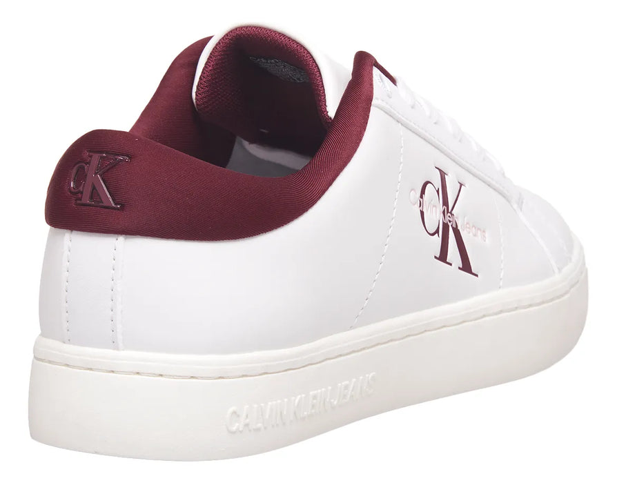 tenis para mujer color blanco yw0yw01444 calvin klein 6837 TALLA 25.5