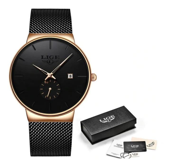 RELOJ LIGE ULTRA DELGADO CUARZO CASUAL FINO GRADO B