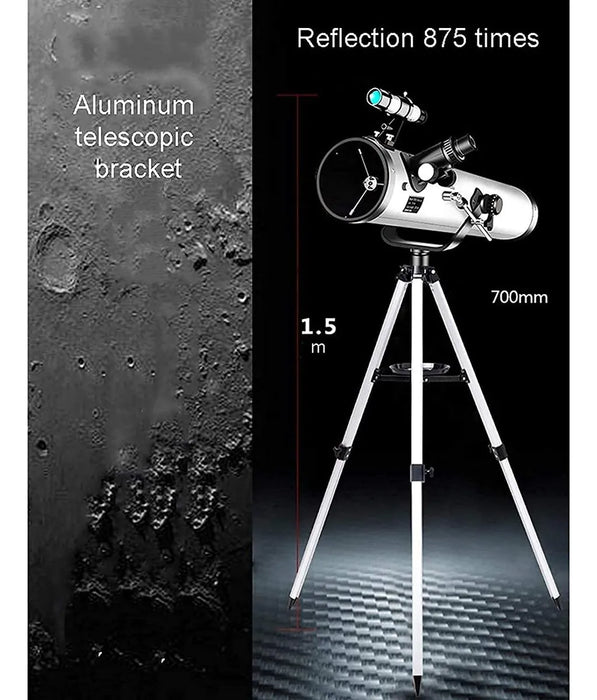 Telescopio Astronómico Profesional 114/700mm Hd 35x-525x GRADO A