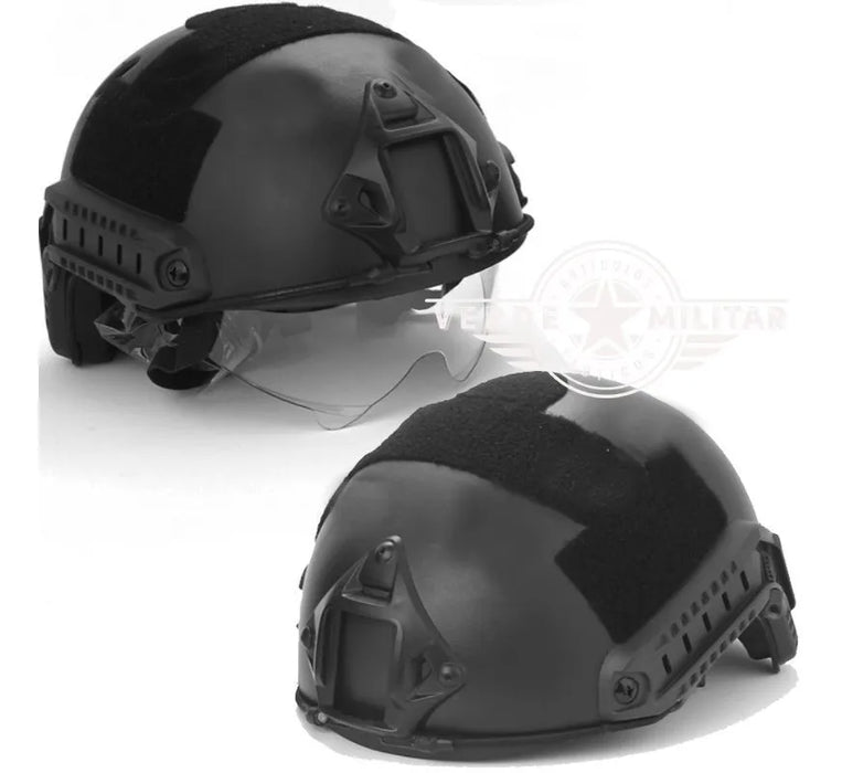 casco tactico militar poli seguridad paintball gotcha airsof 1 GRADO B