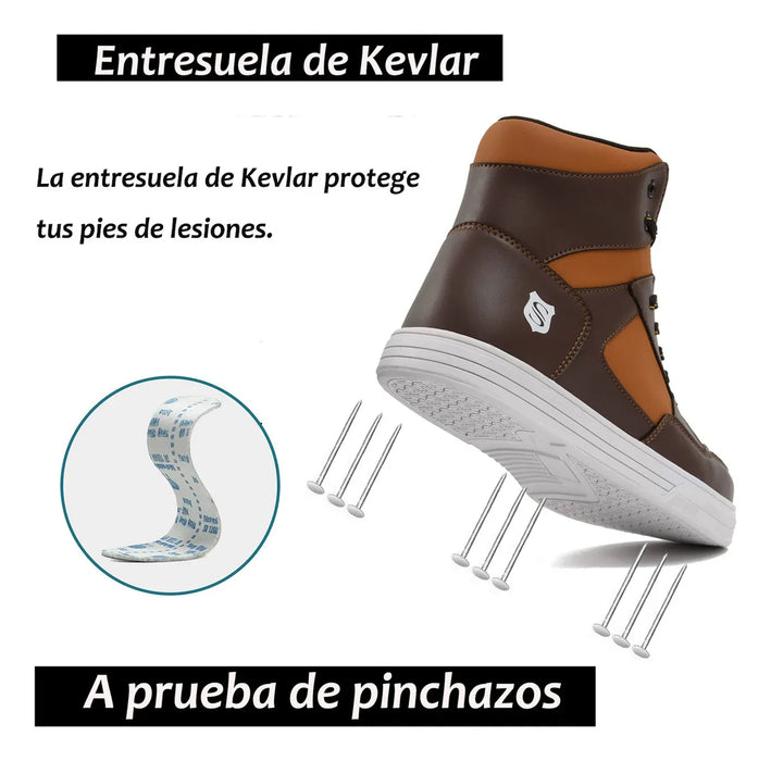 Zapato De Seguridad Tenis Botas Industrial Para Hombre TALLA 24 MX GRADO B
