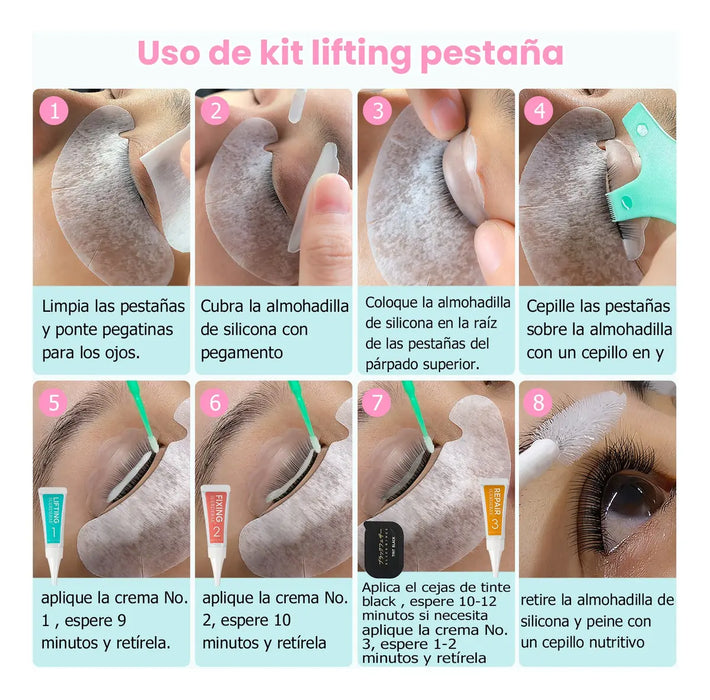 KIT LASH LIFTING SUERDEBAE VS-06MX – PESTAÑAS RIZADAS CON ADHESIVO INCLUIDO LOTE 12 PZAS GRADO B