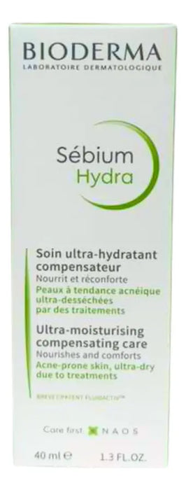 Crema Facial Bioderma Sébium Hydra | 40 ml | Hidratación Profunda Piel Acneica | Grado B