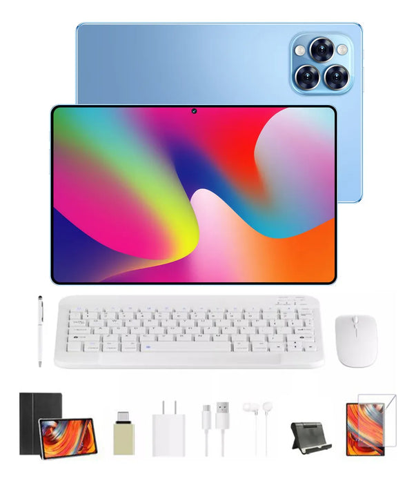 TABLET HANDCON PRO12 ANDROID 13 512GB +12GB ROM CON TECLADO COLOR AZUL ACERO GRADO B