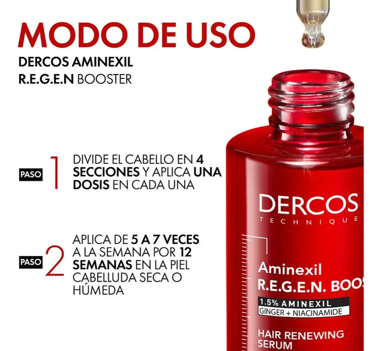 VICHY DERCOS AMINEXIL CLINICAL REGEN SERUM 90ML  |  GRADO A