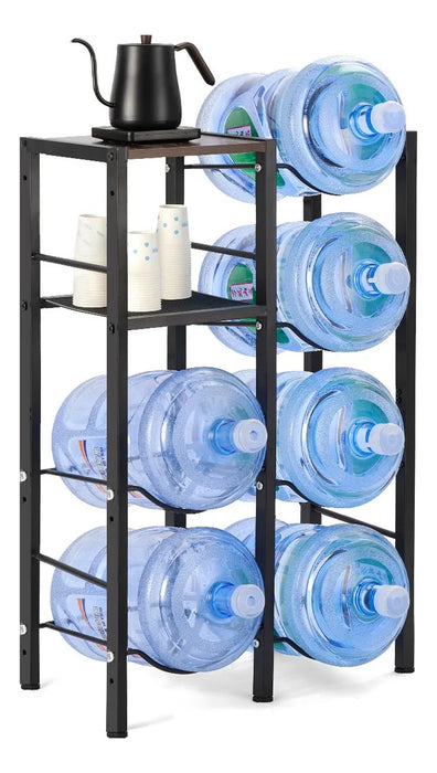 PORTA GARRAFON DE 6 GALONES CON ESTANTE DE ALMACENAMIENTO GRADO B