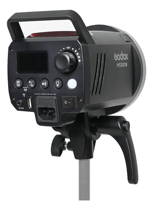 FLASH DE ESTUDIO GODOX MS300V CON LUZ DE MODELADO LED GRADO B