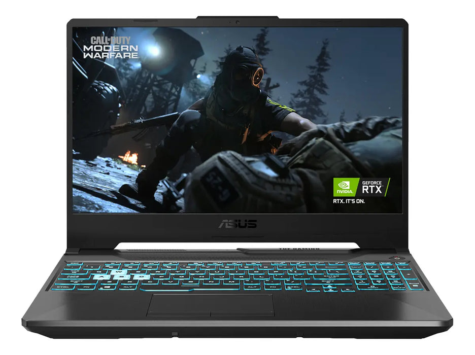 LAPTOP GAMER ASUS TUF GAMING A15 GEFORCE RTX 3050 AMD RYZEN 5 7535HS 8GB RAM 512GB SSD 15.6 144HZ WINDOWS 11 HOME TECLADO EN ESPAÃ±OL NEGRO GRADO A