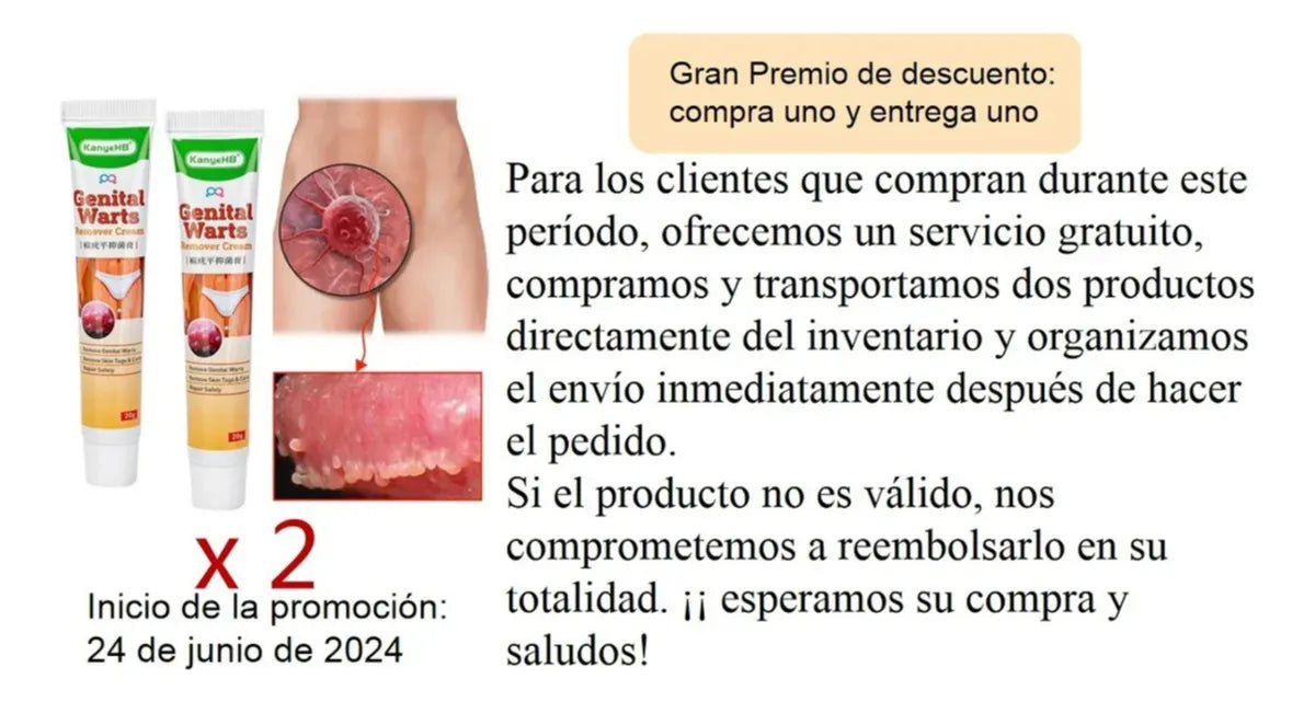 2pcs  Ungüento Eliminador de Verrugas  GRADO B