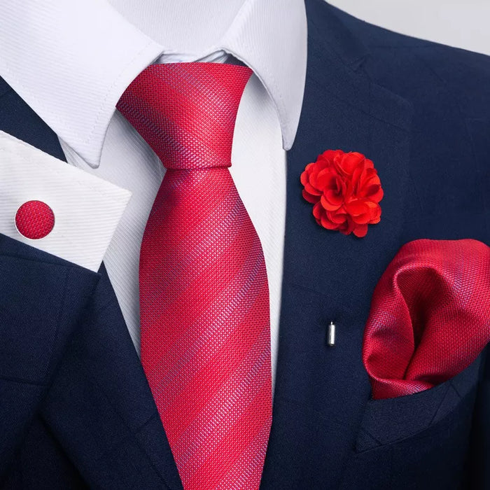 corbata de boda corbata  boutonnere  paauelo  gemelos 2