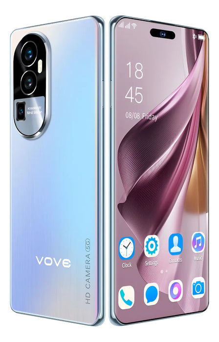 DUAL SIM RENO 10 PRO 512GB+12GB RAM VOVE 2025 EL ÃŠLTIMO MODELO SMARTPHONES ANDROID COMPATIBLES CON LA RED 5G OFERTAS PROMOCIONALES BARATO CELULAR AZUL CLARO GRADO B