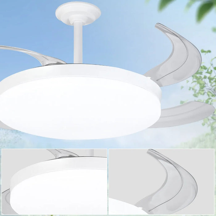 Ventilador Aspas Retractiles Luz Fria Calida Control Remoto GRADO A