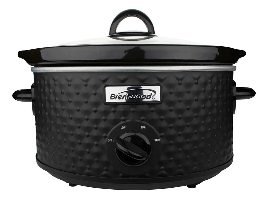 Olla De Coccion Lenta  3.5l Ceramica Negro Brentwood GRADO B