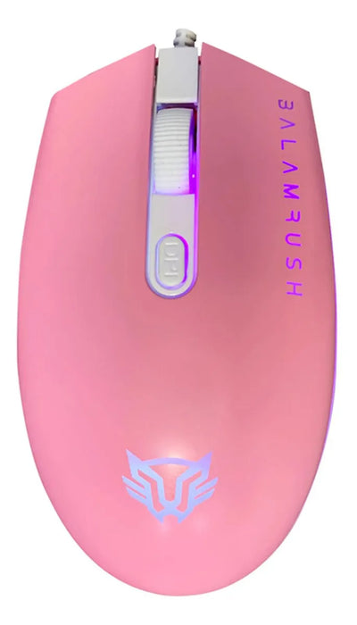 KIT DE TECLADO Y MOUSE GAMER RETROILUM SQUAD KTM330 ROSA GRADO B