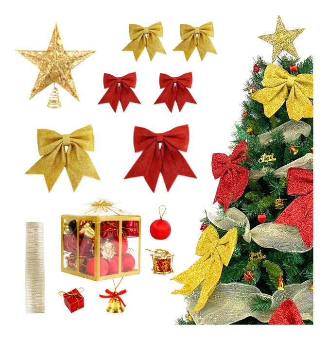 esferas de navidad portafolio de 34 unid decoracion navideña